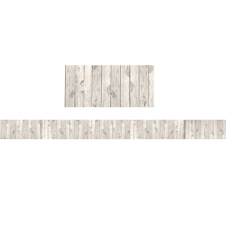 Teacher Created Resources White Wood Straight Border Trim, 35 Feet/Pack, PK6 TCR3563